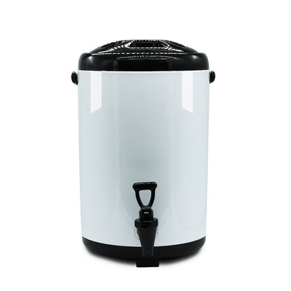 SOGA 14L Stainless Steel Insulated Milk Tea Barrel Hot and Cold Beverage Dispenser Container with Faucet White • LUZ-VICDispenser14LWHT
