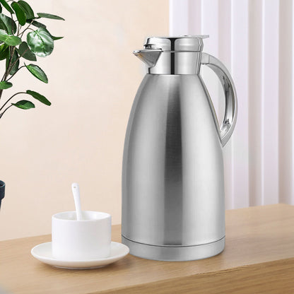 SOGA 2X 2.3L Silver Double-Wall vacuum with 2 layers stainless steel Construction Thermal Flask • LUZ-BottleWKE17X2