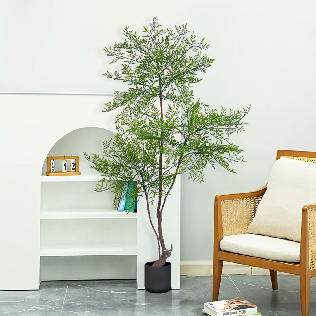SOGA 150cm Nandina Heavenly Bamboo Tree Artificial Plant Home Accent Decor • LUZ-APlantNTZ150
