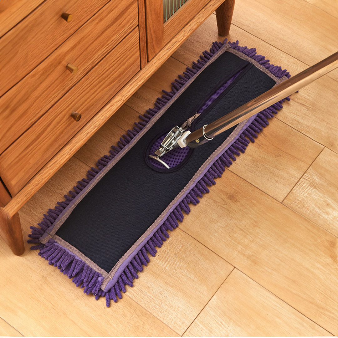 SOGA 5X 90x22 Purple Microfiber Flat Mop Floor Cleaning Pads Rotating Dust Remover • LUZ-MopHead90X5