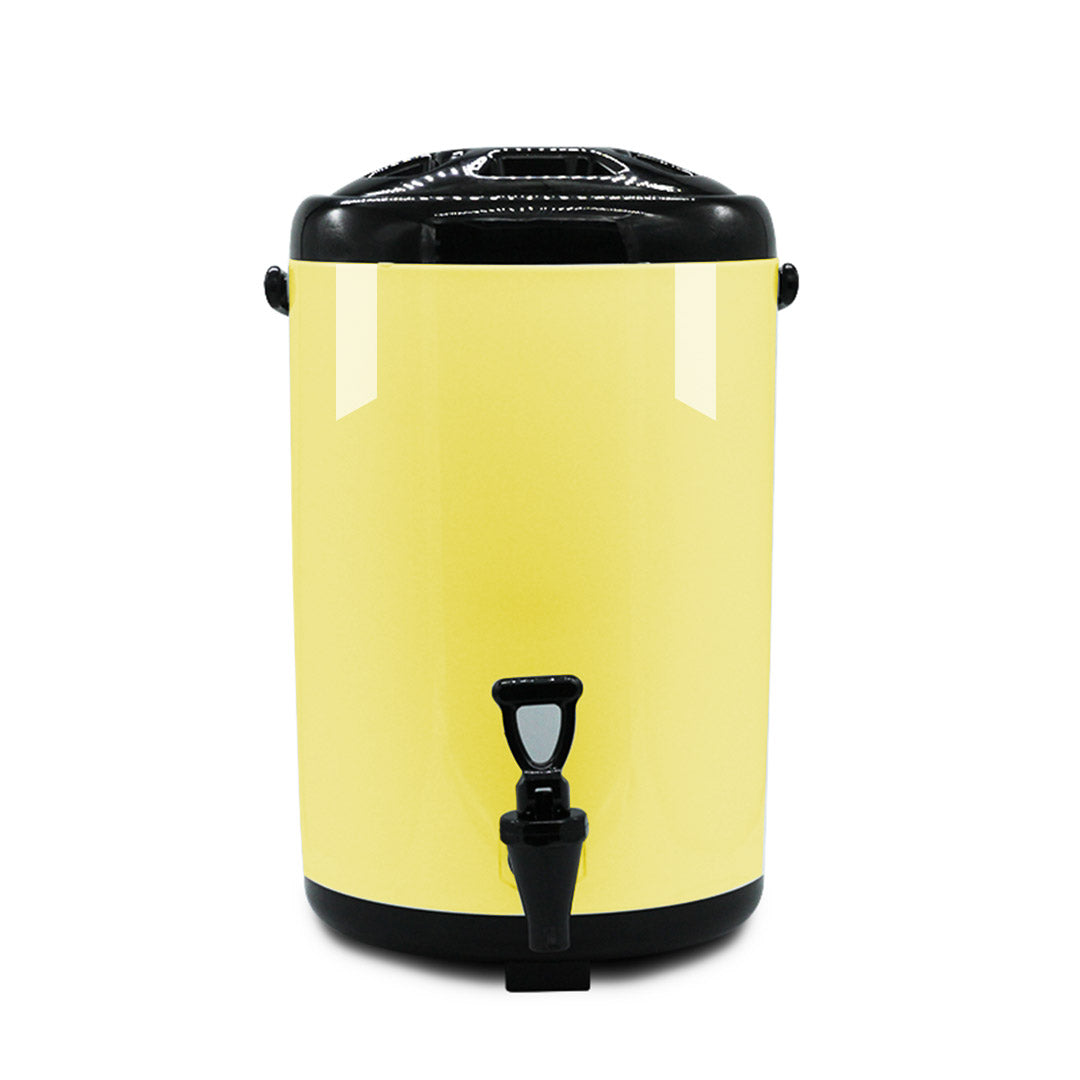SOGA 4X 16L Stainless Steel Insulated Milk Tea Barrel Hot and Cold Beverage Dispenser Container with Faucet Yellow • LUZ-VICDispenser16LYELX4