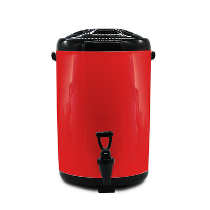 SOGA 18L Stainless Steel Insulated Milk Tea Barrel Hot and Cold Beverage Dispenser Container with Faucet Red • LUZ-VICDispenser18LRED