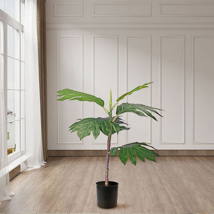SOGA 2X 60cm Artificial Natural Green Split-Leaf Philodendron Tree Fake Tropical Indoor Plant Home Office Decor • LUZ-APlantMBS606X2