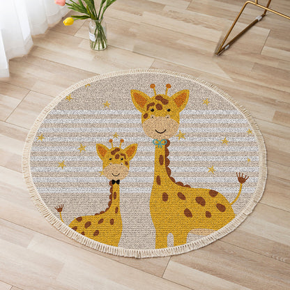 SOGA 2X 120cm Cute Cartoon Animal Non-Slip Thick and Ultra-Soft Carpet Flannel Rug • LUZ-CarpetA181X2