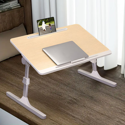 SOGA 2X 60X40cm Wood Small Laptop Bed Portable Foldable Study Table Adjustable • LUZ-BedTableA10X2