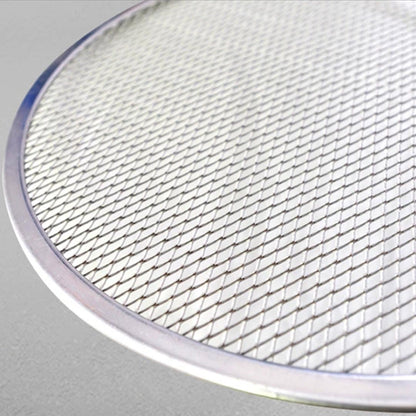 SOGA 12-inch Round Seamless Aluminium Nonstick Commercial Grade Pizza Screen Baking Pan • LUZ-PizzaScreen11707