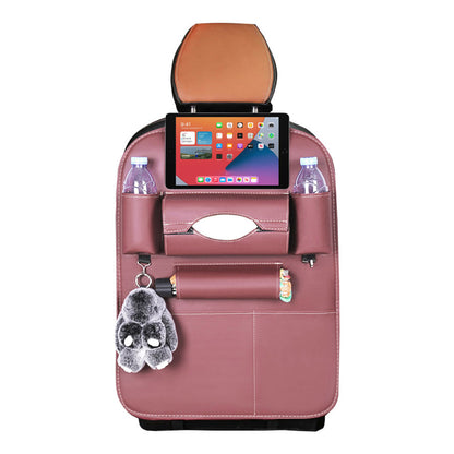 SOGA 2X PVC Leather Car Back Seat Storage Bag Multi-Pocket Organizer Backseat and iPad Mini Holder Coffee • LUZ-CarStorage1SeatBagCOFX2
