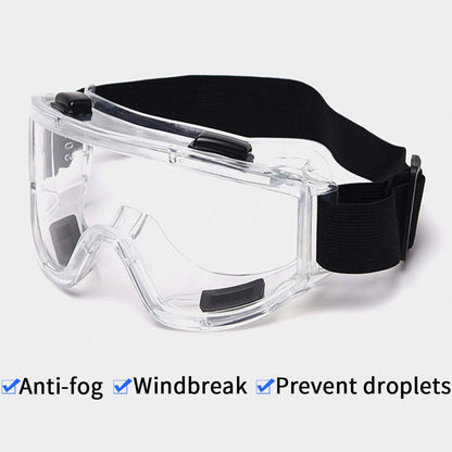 4X Clear Protective Eye Glasses Safety Windproof Lab Goggles Eyewear • LUZ-GogglesX4