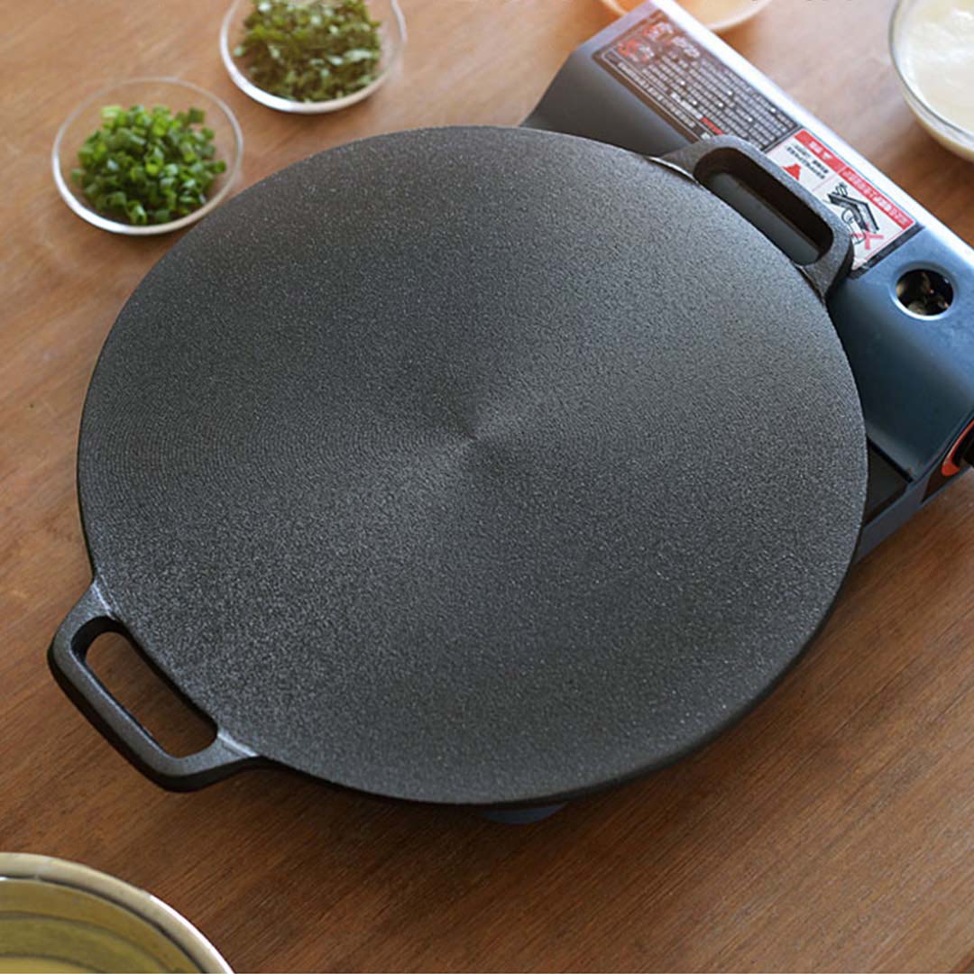 SOGA Electric Smart Induction Cooktop and 34cm Cast Iron Induction Crepe Pan Baking Cookware • LUZ-ECookt-CrepePan34