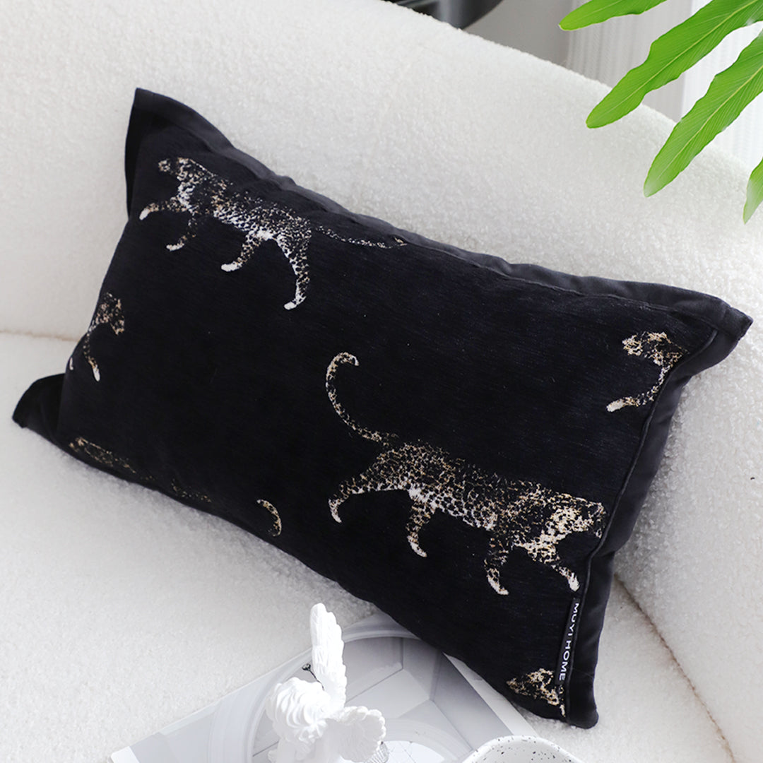 SOGA 2X 35cm Black Throw Pillow Elegant Decorative Cushion Living Room Modern Home Decor • LUZ-FrenchCushion331X2