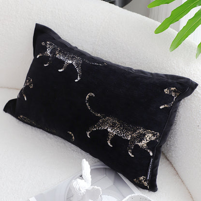 SOGA 2X 35cm Black Throw Pillow Elegant Decorative Cushion Living Room Modern Home Decor • LUZ-FrenchCushion331X2