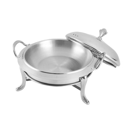 SOGA 2X Stainless Steel Round Buffet Chafing Dish Cater Food Warmer Chafer with Glass Top Lid • LUZ-ChafingDishSoupSilverX2