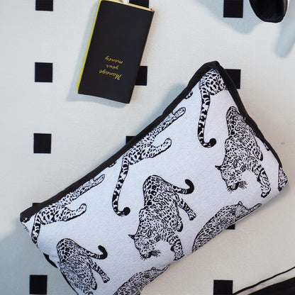 SOGA 2X 30cm Throw Pillow White &  Black Leopard Light Luxury Lumbar Decorative Cushion for Living Room • LUZ-FrenchCushion296X2