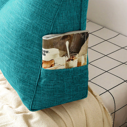 SOGA 150cm Blue Green Triangular Wedge Bed Pillow Headboard Backrest Bedside Tatami Cushion Home Decor • LUZ-Pillow5113