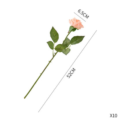 SOGA 5pcs Artificial Silk Flower Fake Rose Bouquet Table Decor Champion • LUZ-AFlowerRoseChampionX5