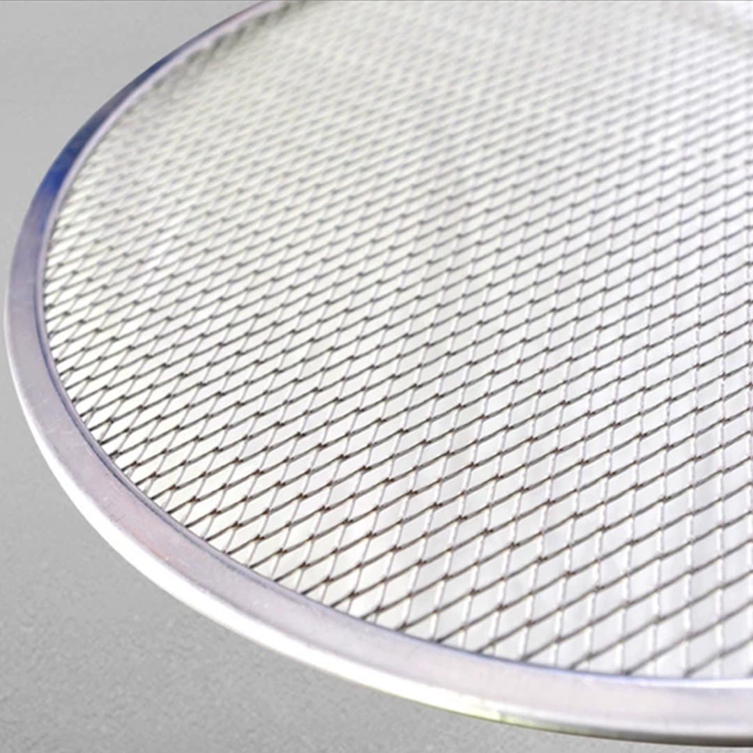 SOGA 6X 9-inch Round Seamless Aluminium Nonstick Commercial Grade Pizza Screen Baking Pan • LUZ-PizzaScreen11704X6
