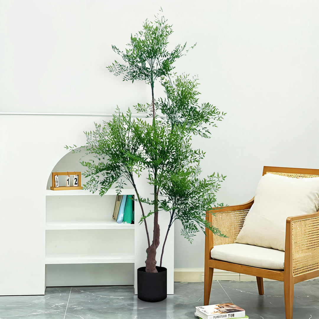 SOGA 180cm Nandina Heavenly Bamboo Tree Artificial Plant Home Accent Decor • LUZ-APlantNTZ180