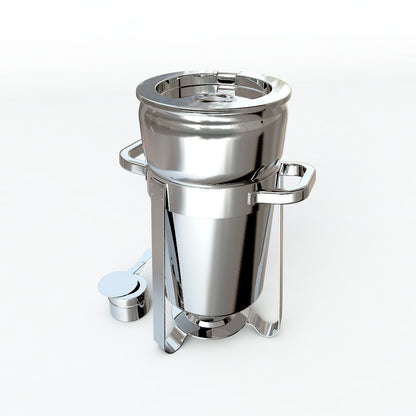 SOGA 4X 7L Round Stainless Steel Soup Warmer Marmite Chafer Full Size Catering Chafing Dish • LUZ-ChafingDish5615X4