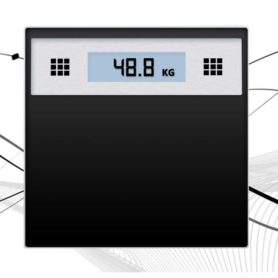 SOGA 180kg Electronic Talking Scale Weight Fitness Glass Bathroom Scale LCD Display Stainless LUZ-TalkingScaleStainless