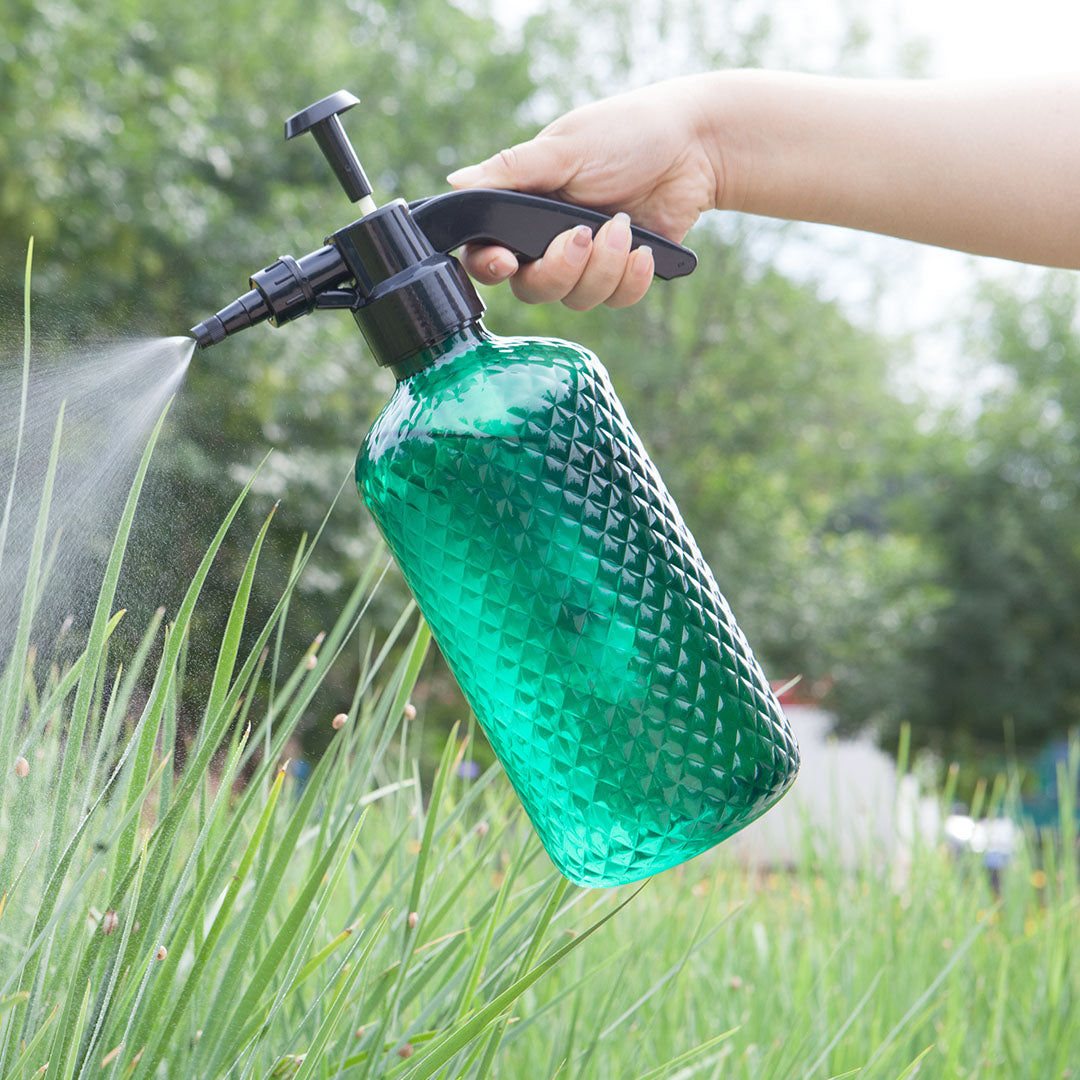 SOGA 2X 2 Liter Mist Water Spray Bottle Hand Held Pressure Adjustable Nozzle with Top Pump Indoor Outdoor Gardening • LUZ-SparyB001X2