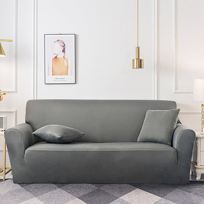 SOGA 2-Seater Grey Sofa Cover Couch Protector High Stretch Lounge Slipcover Home Decor • LUZ-SofaCov210
