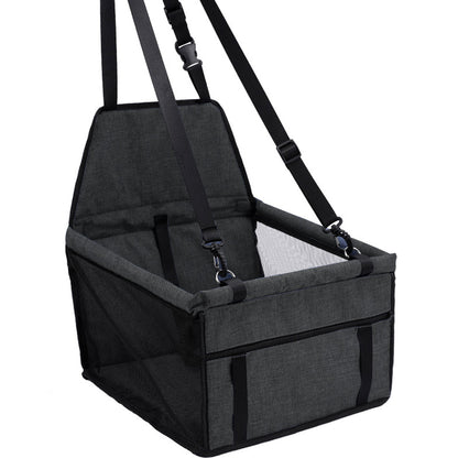 SOGA Waterproof Pet Booster Car Seat Breathable Mesh Safety Travel Portable Dog Carrier Bag Black • LUZ-CarPetBagBLK