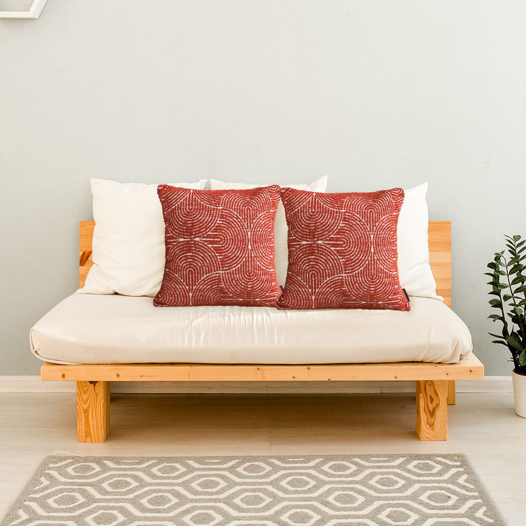 SOGA 50Cm Red Oversized Pillow Perfect Cinnabar Outdoor/Indoor Lumbar Throw Pillow • LUZ-FrenchCushion218