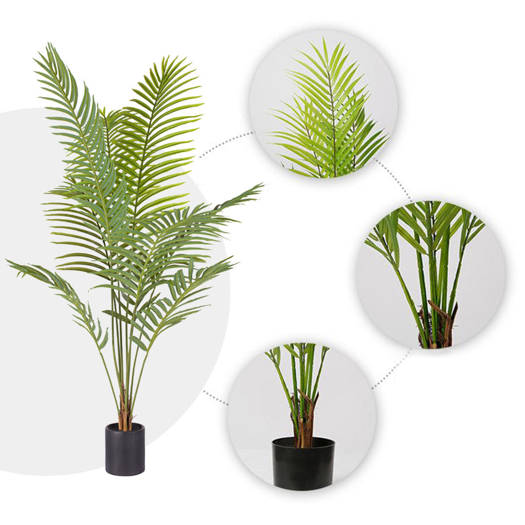 SOGA 180cm Green Artificial Indoor Rogue Areca Palm Tree Fake Tropical Plant Home Office Decor • LUZ-APlant1806
