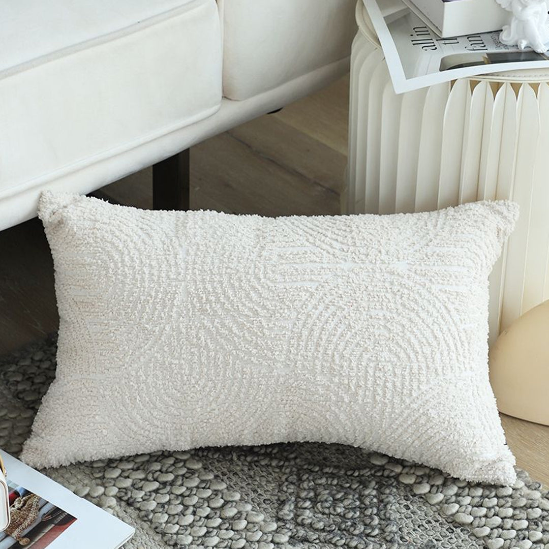 SOGA 2X 35cm Lumbar Pillow Embroidered Decorative Linen Cover Stitch Story Throw Pillow • LUZ-FrenchCushion217X2