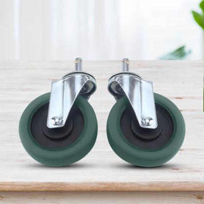 SOGA 2X 4" Heavy Duty Polyurethane Swivel Castor Wheels • LUZ-FC1511WheelsX2