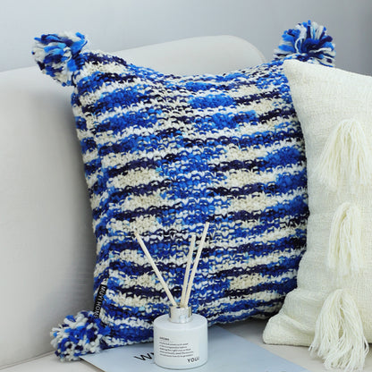 SOGA 2X 45cm Throw Pillow Deep Sea Blue Gradient Dyed Decorative Soft Square for Couch or Bed • LUZ-FrenchCushion283X2
