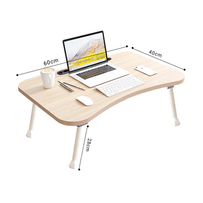 SOGA 2X Beige Portable Bed Table Adjustable Foldable Bed Sofa Study Table Laptop Mini Desk Breakfast Tray Home Decor • LUZ-BedTableA04X2
