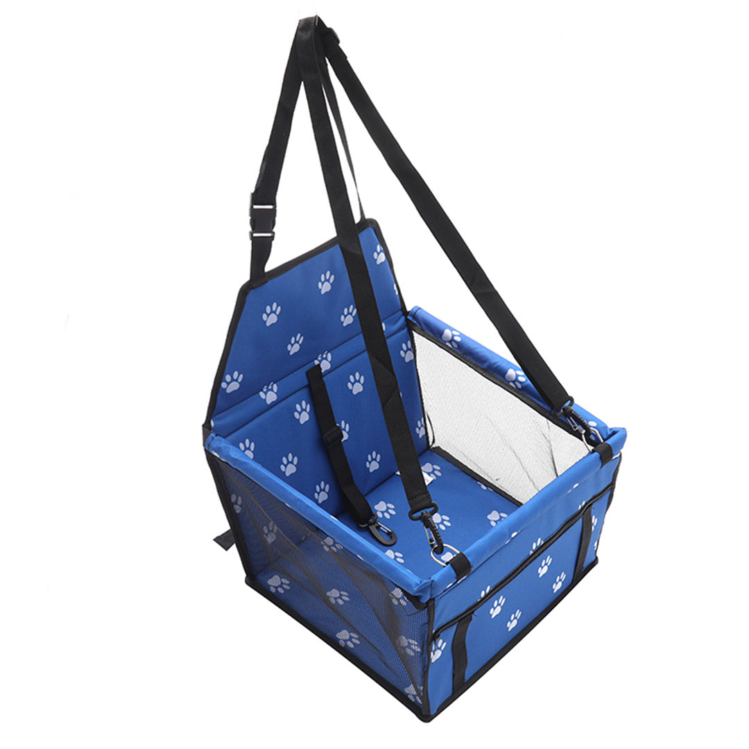 SOGA 2X Waterproof Pet Booster Car Seat Breathable Mesh Safety Travel Portable Dog Carrier Bag Blue • LUZ-CarPetBag013BLUX2