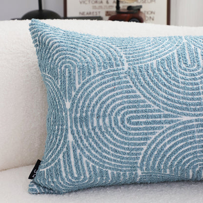 SOGA 35cm Blue Throw Pillow Geometric Indoor and Outdoor Corded for Home Decor • LUZ-FrenchCushion320