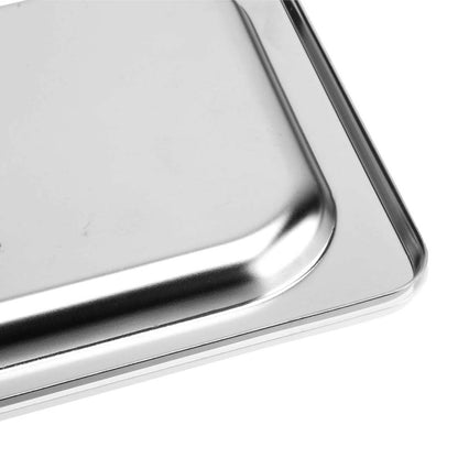 SOGA Gastronorm GN Pan Lid Full Size 1/3 Stainless Steel Tray Top Cover • LUZ-GP5503-JLID3F-X1