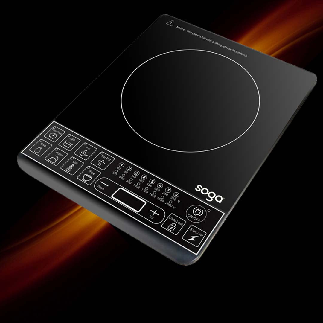 SOGA Cooktop Electric Smart Induction Cook Top Portable Kitchen Cooker Cookware • LUZ-ElectricCooktop
