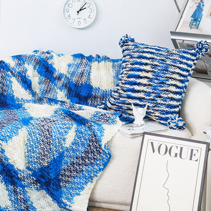 SOGA 90x200cm Throw Blanket  Blue Deep Sea Gradient Dyed Art Stylish Decorative Cozy • LUZ-Blanket937