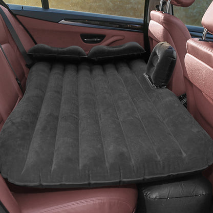 SOGA 2X Black Stripe Inflatable Car Mattress Portable Camping Rest Air Bed Travel Compact Sleeping Kit Essentials • LUZ-CarMat001X2