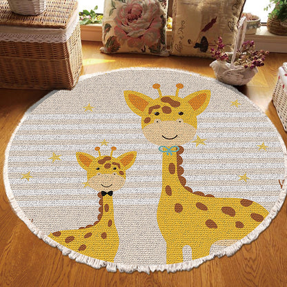 SOGA 2X 120cm Cute Cartoon Animal Non-Slip Thick and Ultra-Soft Carpet Flannel Rug • LUZ-CarpetA181X2