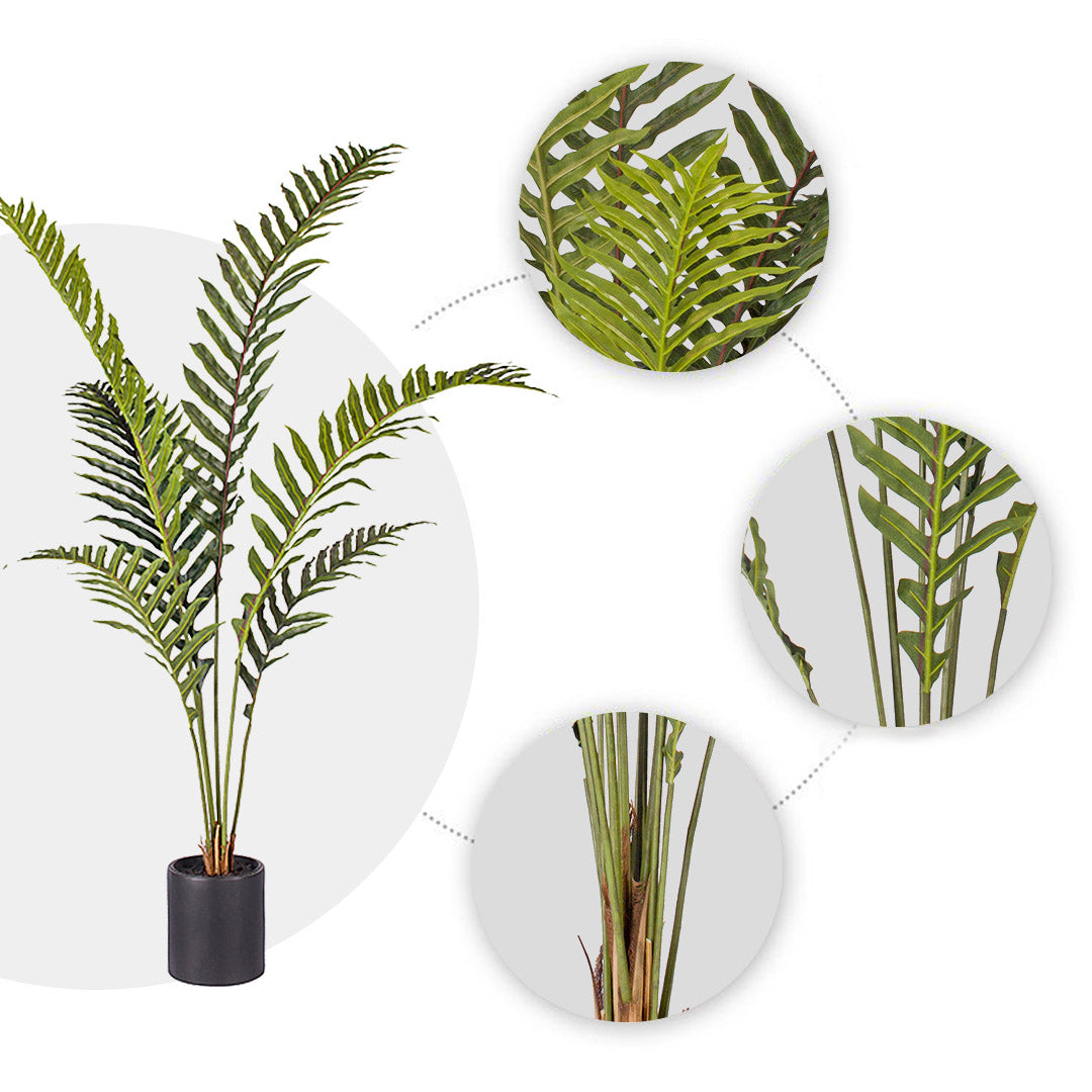 SOGA 4X 150cm Artificial Green Rogue Hares Foot Fern Tree Fake Tropical Indoor Plant Home Office Decor • LUZ-APlantLGY156QX4