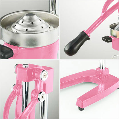 SOGA 2X Commercial Manual Juicer Hand Press Juice Extractor Squeezer Orange Citrus Pink • LUZ-JuicerManualPinkX2