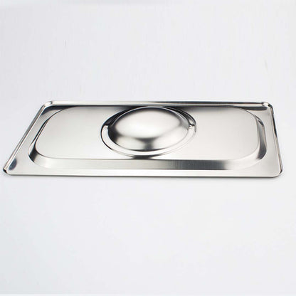 SOGA 2X Gastronorm GN Pan Lid Full Size 1/1 Stainless Steel Tray Top Cover • LUZ-GP5501-JLID1F-X2