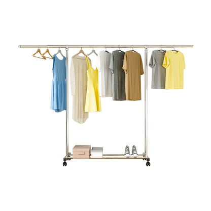 SOGA 240cm Stainless Steel Floor-Standing Clothes Rack - Durable and Space-Saving Laundry Organizer • LUZ-BSXG2524