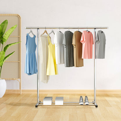 SOGA 180cm Stainless Steel Floor-Standing Clothes Rack - Durable and Space-Saving Laundry Organizer • LUZ-BSXG2522