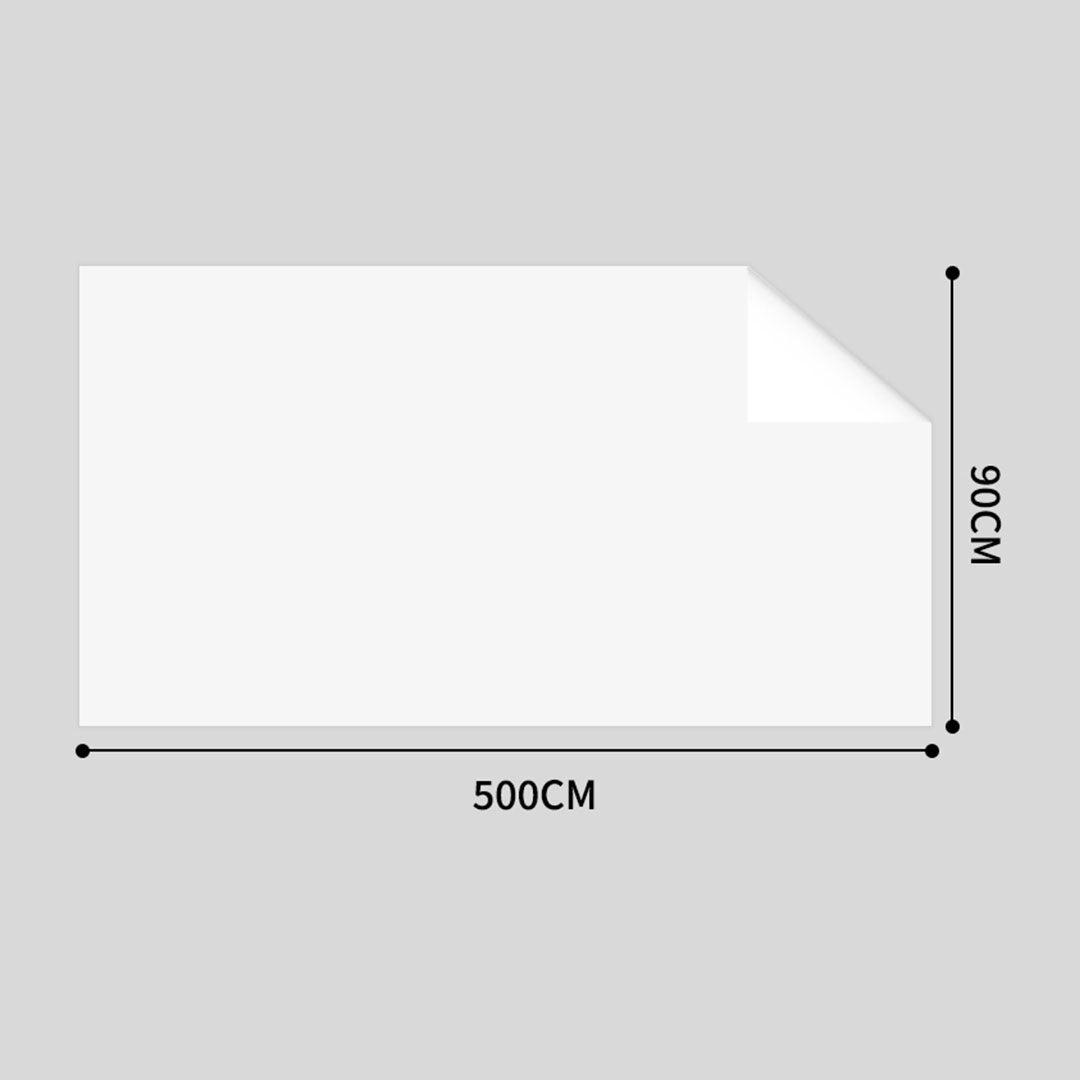 SOGA 90cmx500cm Clear Dry Erase Adhesive Whiteboard Wall Surface Peel Sticker Sheet • LUZ-WalMat905