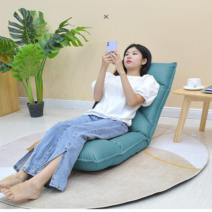 SOGA 2X Green Lounge Recliner Lazy Sofa Bed Tatami Cushion Collapsible Backrest Seat Home Office Decor • LUZ-LoungeC3811X2