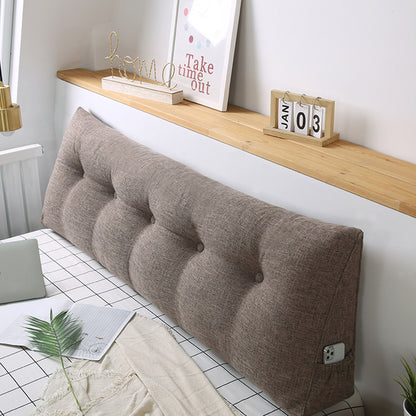 SOGA 180cm Coffee Triangular Wedge Bed Pillow Headboard Backrest Bedside Tatami Cushion Home Decor • LUZ-PillowFab180Coffee