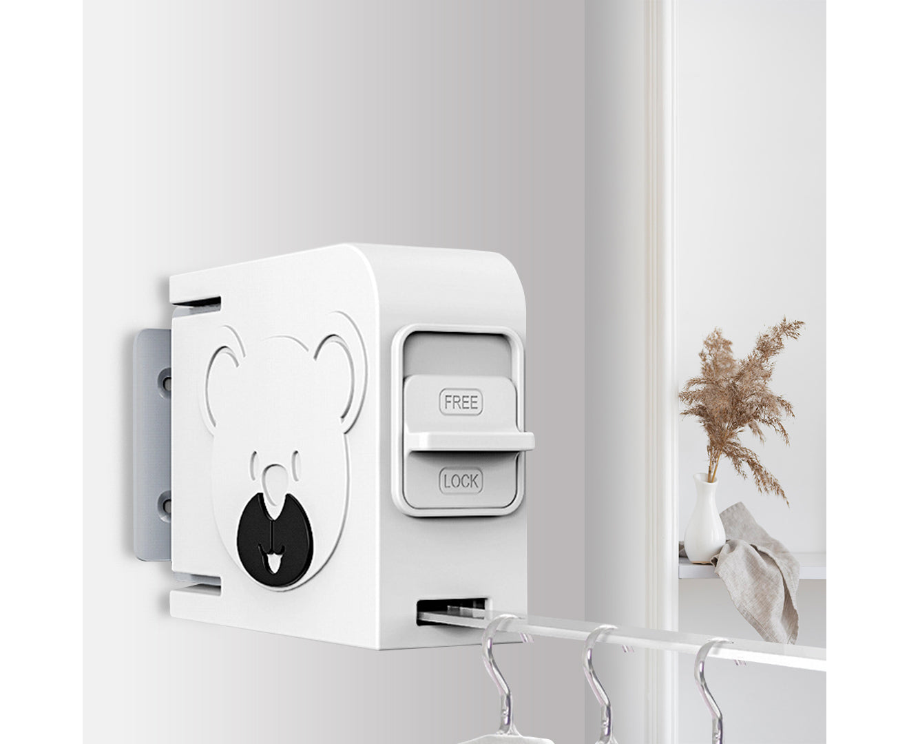 SOGA 2X 160mm Wall-Mounted Clothes Line Dry Rack Retractable Space-Saving Foldable Hanger White • LUZ-BSLY07X2