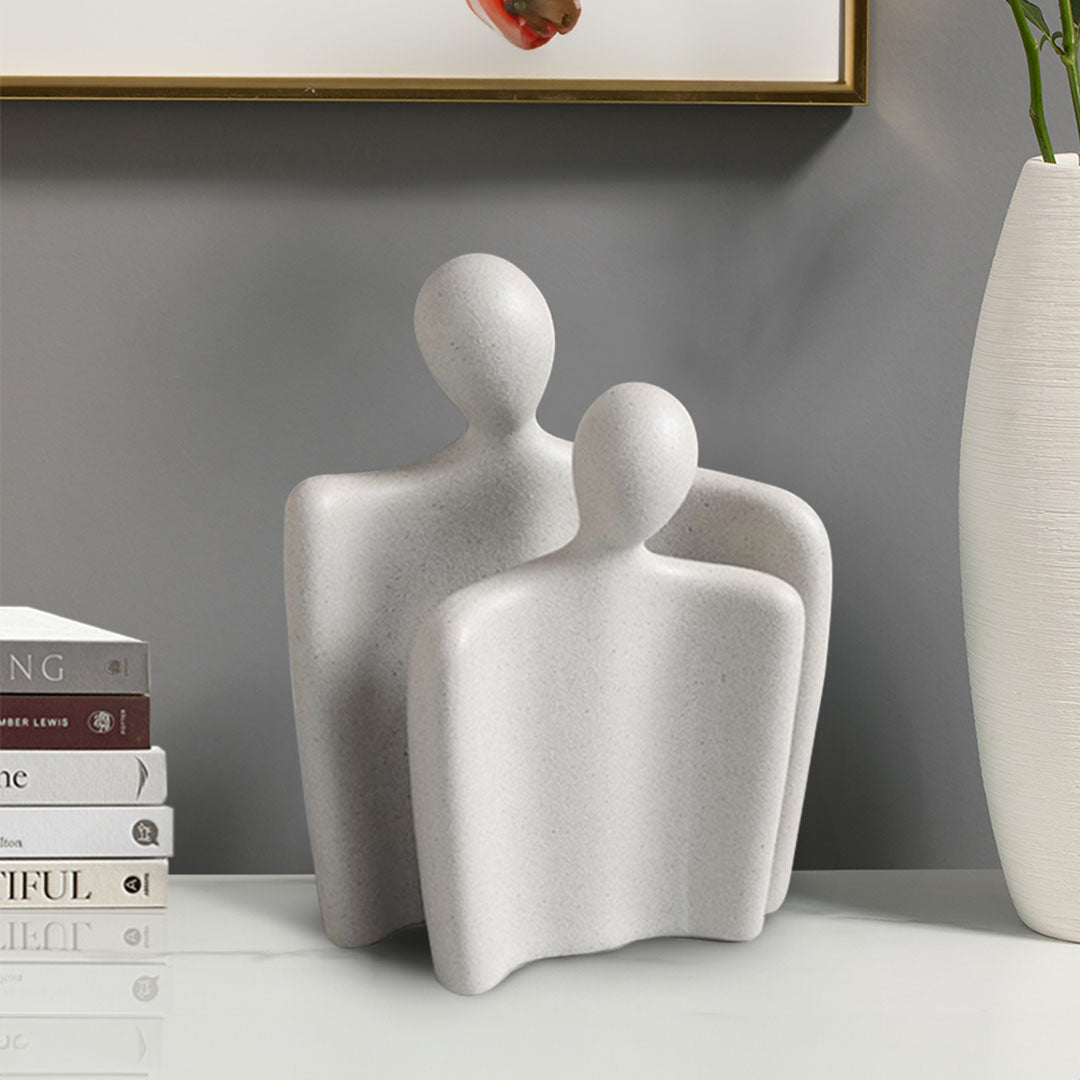 SOGA Ornament Set of 2 Abstract Human Figurine Sculptures Minimalist Modern Art Statues for Home Décor • LUZ-Ornament2948
