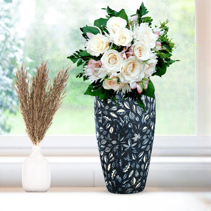 SOGA 35x17cm Blue Large Ceramic Flower Vase Elegant Living Room Home Decor • LUZ-Vase803